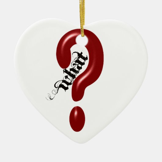 どんな疑門符か セラミックオーナメント (正面)