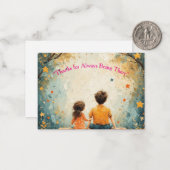 どんな素晴らしい子供の背後にも、さらに素晴らしい父親がいる。 ノートカード (正面/裏面インサイチュ)