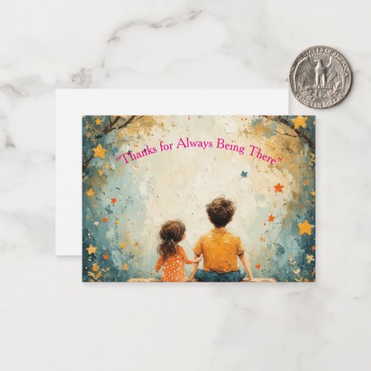 どんな素晴らしい子供の背後にも、さらに素晴らしい父親がいる。 ノートカード (正面/裏面インサイチュ)