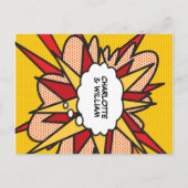 どんな結婚記念日でも楽しいレトロコミックブック 案内ポストカード (裏面)