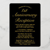 どんな結婚記念日の披露宴の写真もDIYで色付けができる 箔招待状 (正面)