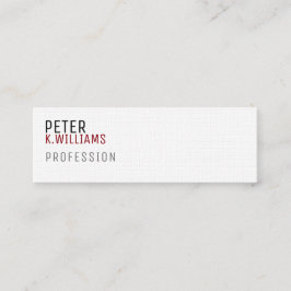 どんな職業でもミニマリストのプロファイルカード スキニー名刺