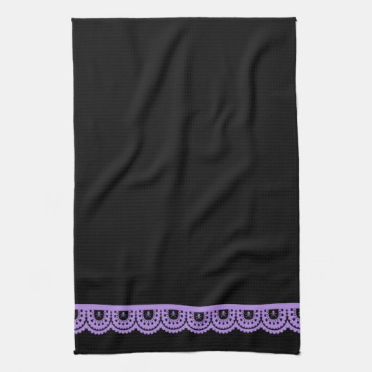 どんな色だ!スカルレーステータオル キッチンタオル (縦)