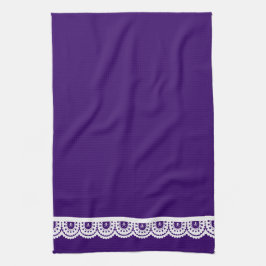 どんな色だ！ホワイトスカルレーステータオル キッチンタオル