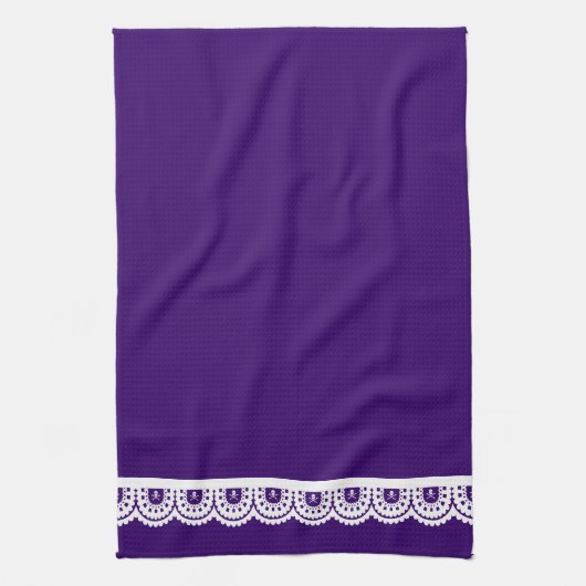 どんな色だ！ホワイトスカルレーステータオル キッチンタオル (縦)