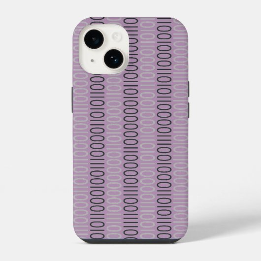 どんな色でもバイナリコード iPhoneケース (裏面)