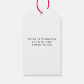 どんな色のハートも愛を込めて焼き上げた、ハンドメイドのホリデーシーズン ギフトタグ (裏面)