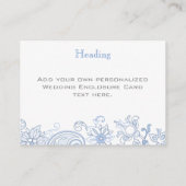 どんな色の花 - 葉の結婚式 封筒カード エンクロージャーカード (裏面)