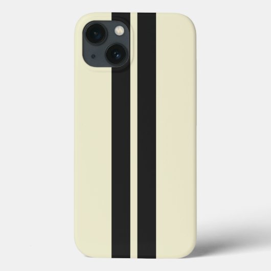 どんな色+黒車レースストライプ Case-Mate iPhoneケース (裏面)