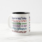 どんな薬剤師が実際に考えるであるか ツートーンマグカップ (正面左)