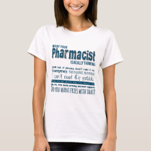 どんな薬剤師が実際に考えるであるか Tシャツ