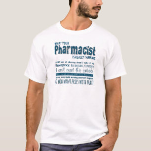 どんな薬剤師が実際に考えるであるか Tシャツ