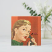 どんな行事にもぴったりなレトロサプライズパーティーの招待状 招待状 (スタンド正面)