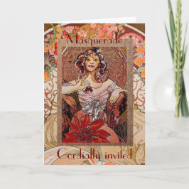 どんな行事にもぴったりな招待状を仮面で偽装 シーズンカード