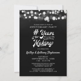 どんな記念日でも使えるストリングライトのデザイン 年月を重ねてきた結婚記念日をお祝いしよう 招待状