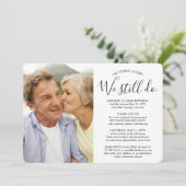 どんな記念日 2 枚の写真 まだ誓いを更新する 招待状 (スタンド正面)