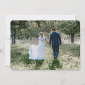 どんな記念日 2 枚の写真 まだ誓いを更新する 招待状 (裏面)