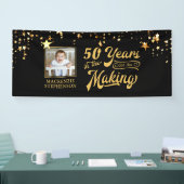 どんな誕生日もブラック金ゴールドが作り出す年を彩る 横断幕 (トレードショー)