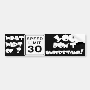 どんな部分か30 MPH理解しないか バンパーステッカー