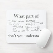 どんな部分を理解しませんか。 おもしろいな数学のやり手 マウスパッド (マウス)