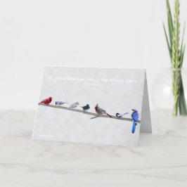 どんな雪の結晶も間違った場所に落ちることはない - ホリデー シーズンカード