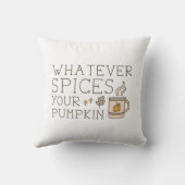 どんな香辛料でもあなたのカボチャ クッション (裏面)