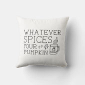 どんな香辛料でもあなたのカボチャ クッション (裏面)