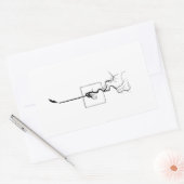 どんぶりスプラウトのシール 長方形シール (封筒)