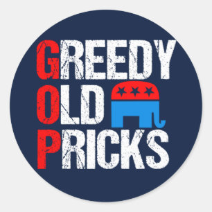 どん欲で古いPricksのおもしろいなアンチGOP ラウンドシール