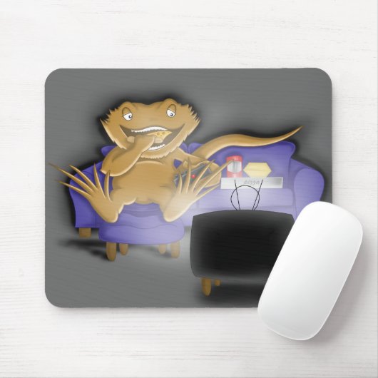 どん欲なbeardie マウスパッド (マウス)