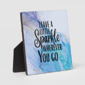 「ど離れここへ行ってもキラキラ光る」引用文 フォトプラーク (正面)