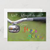 なぁ？クリンゲルトが？ジェナウ：ハッピーバースデー! ポストカード (正面/裏面)