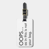 ないあなたのバッグの荷物のラベル ラゲッジタグ (正面縦)