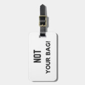 "ないあなたのバッグ! "荷物のラベル ラゲッジタグ (正面縦)