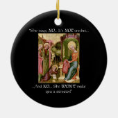 ないかぎ針編みのおもしろいな中世編み物 セラミックオーナメント (裏面)