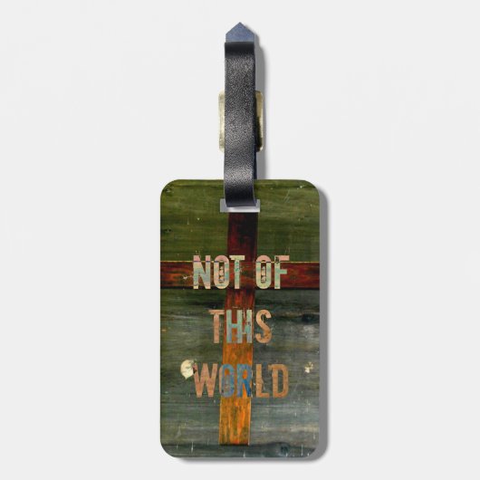 "ないこの世界の"のカスタムなクリスチャン ラゲッジタグ (裏面縦)