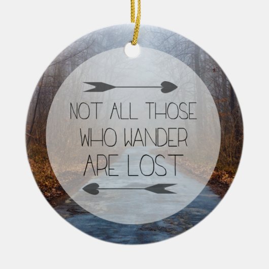 ないすべてWander失った人 セラミックオーナメント (正面)