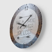 ないすべてWander失った人 ラージ壁時計 (傾斜)
