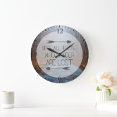 ないすべてWander失った人 ラージ壁時計 (ホーム)