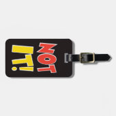 ないそれバッグの荷物のラベルの黒 ラゲッジタグ (正面横)