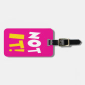ないそれピンクのバッグの荷物のラベル ラゲッジタグ (正面横)