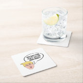 -ないちょうど貧しくない人々がかなぜ愚かな切札の引用文 スクエアペーパーコースター (インサイチュ)