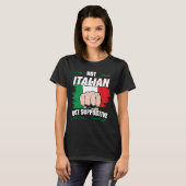 ないイタリアンが支援旅行観光客イタリアン Tシャツ (正面フル)