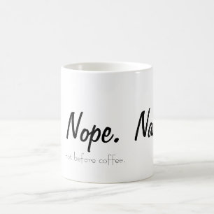 ないコーヒー・マグの前に コーヒーマグカップ