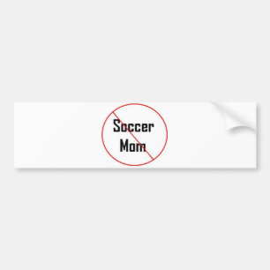 ないサッカーのお母さん バンパーステッカー