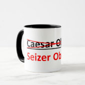 ないシーザーオバマ-それはSeizerオバマはずです マグカップ (正面左)