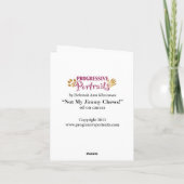 "ないジミーの私の咀嚼!" メッセージカード カード (裏面)