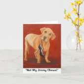 "ないジミーの私の咀嚼!" メッセージカード カード (黄色い花)