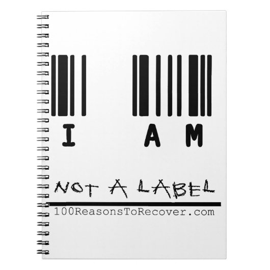 ないラベルのノート ノートブック (正面)