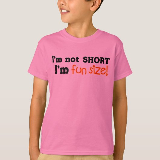 ない不足分、ちょうどおもしろいのサイズ Tシャツ (正面)